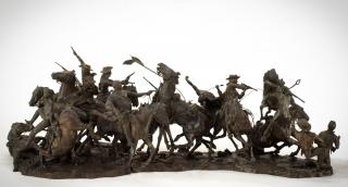 Appraisal: George Montgomery - Custer's Final Momentsbronze inches highinscribed on top