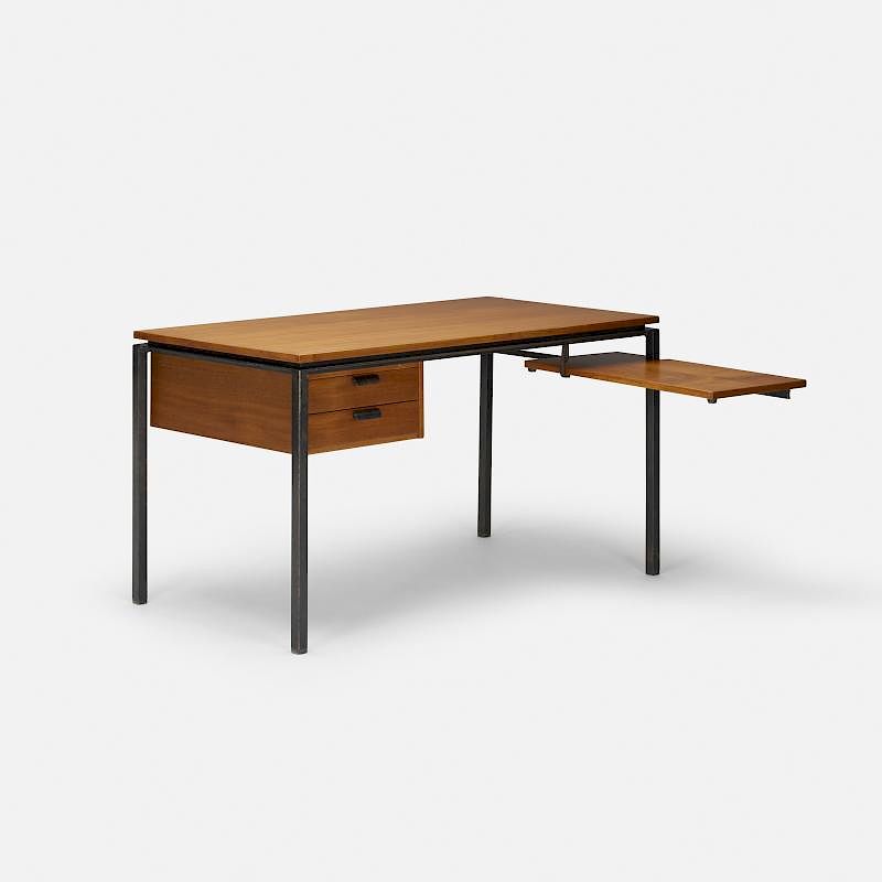 Appraisal: Paolo Tilche desk Paolo Tilche desk Arform Italy teak enameled