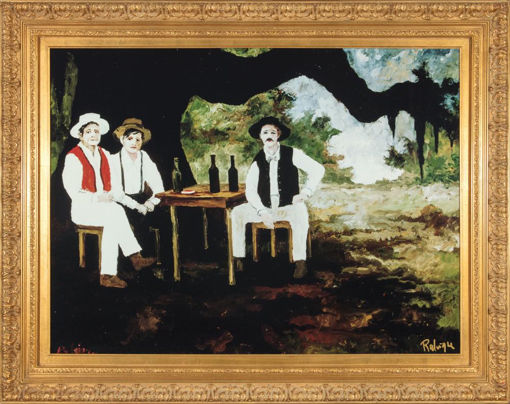 Appraisal: George Rodrigue American Louisiana - Three Figures in the Bayou