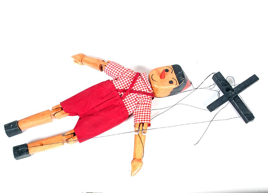 Appraisal: Pinocchio Handmade Wooden Puppet A handmade wooden puppet which is