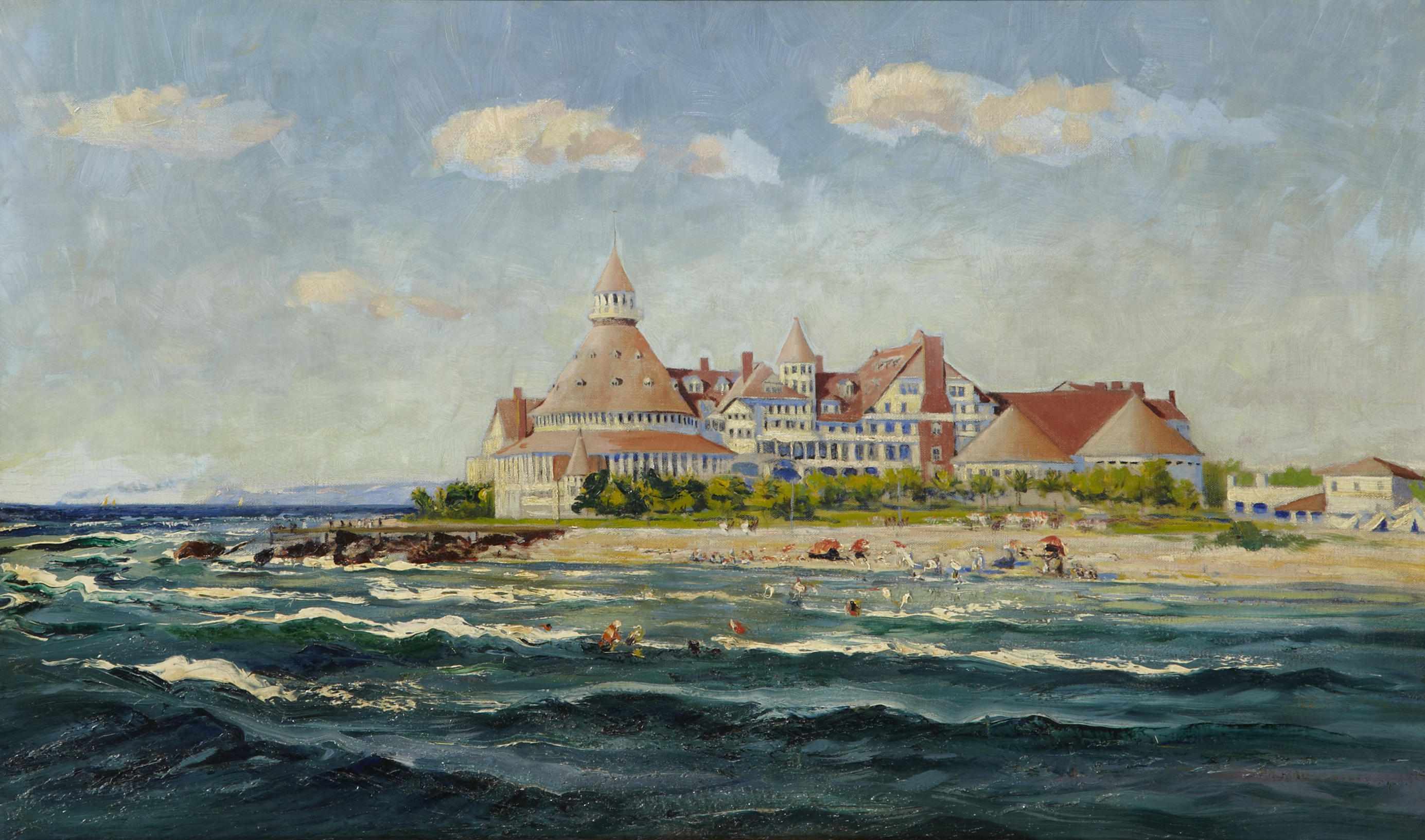 Appraisal: John Eliot Jenkins American - A view of the Hotel