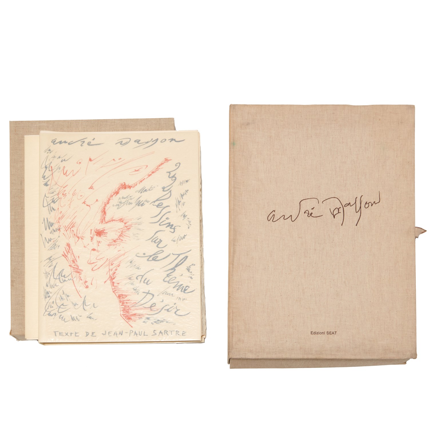 Appraisal: JEAN PAUL SARTRE ANDRE MASSON LIMITED EDS Includes Dessins sur