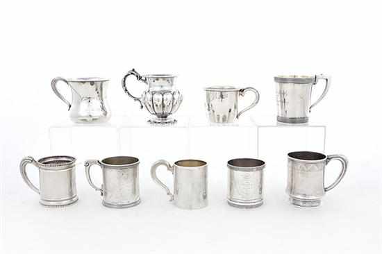 Appraisal: Collection of American sterling cups late th early th century