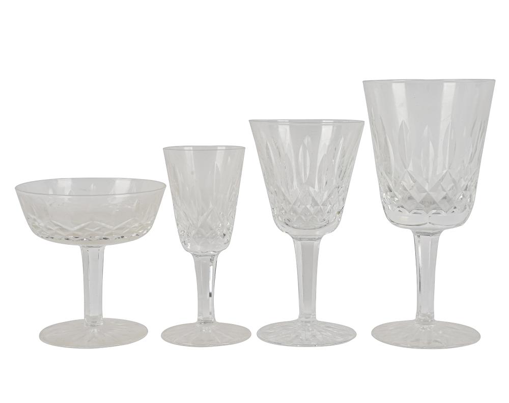 Appraisal: WATERFORD LISMORE CRYSTAL SERVICEmarked comprising water goblets high claret high