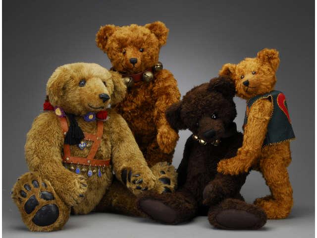 Appraisal: Lot Four Large Contemporary Artist Bears Includes Donovan by Meribears