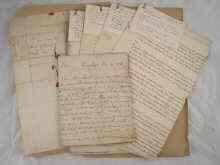 Appraisal: A quantity of historic documents and ephemera including th century