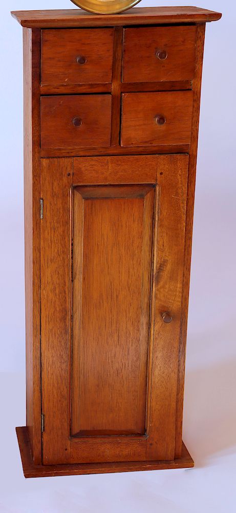 Appraisal: English Petite Narrow Pine Cabinet Exclusive on Bidsquare English Petite