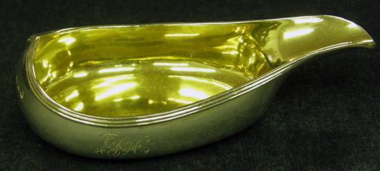 Appraisal: A GEORGE IV PLAIN OVAL SILVER PAP BOAT by William