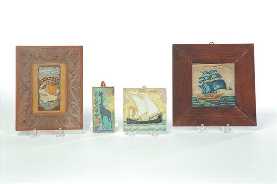 Appraisal: GROUP OF PLAQUES WITH FRAMES American early th century Embossed