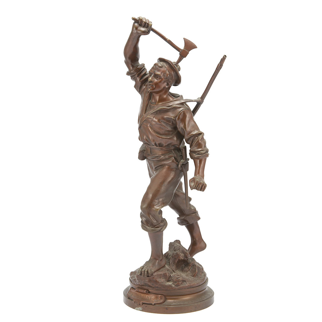 Appraisal: Bronze Figure of a Soldier After a model by A