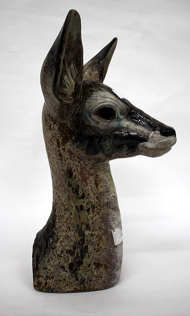 Appraisal: A LLADRO POTTERY BUST of a deer's head cm in