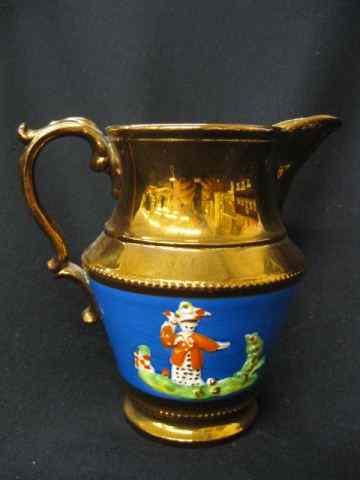 Appraisal: Copperluster English Pitcher children at play ''