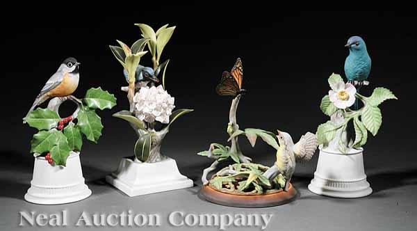 Appraisal: Four Boehm Porcelain Figures each stamped and signed comprising an