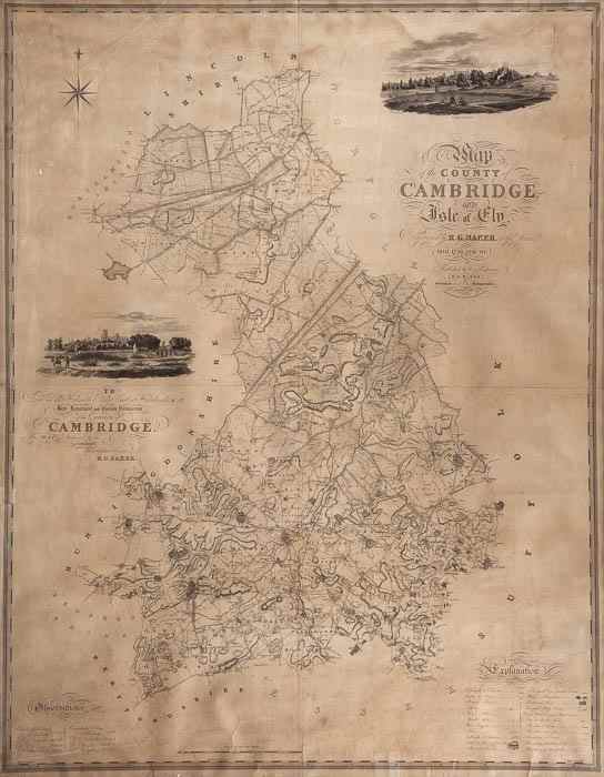 Appraisal: Baker Richard Grey Map of the County of Cambridge and