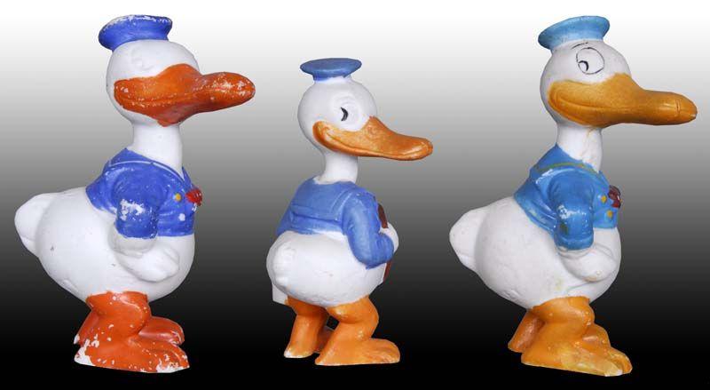 Appraisal: Lot of Bisque Donald Duck Figurines Description - '' -