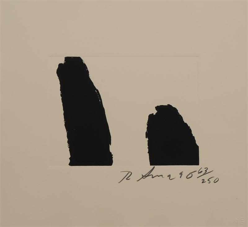 Appraisal: RICHARD SERRA b UNTITLED Lithograph signed and dated ' and