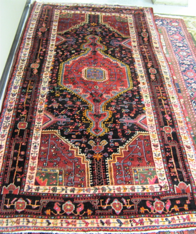 Appraisal: PERSIAN HAMADAN AREA RUG ' x '