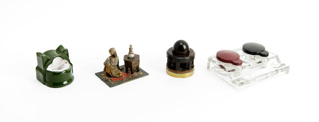 Appraisal: A late th Century novelty inkwell in the manner of