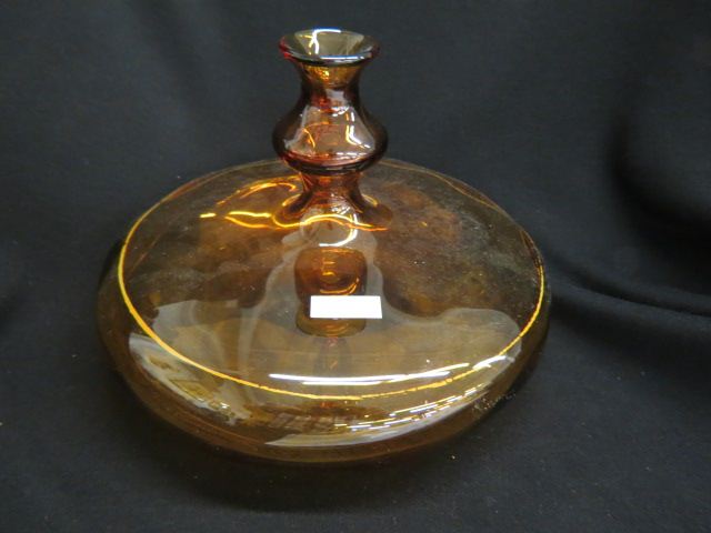 Appraisal: Amber Art Glass Vase bulbous base diameter tall excellent