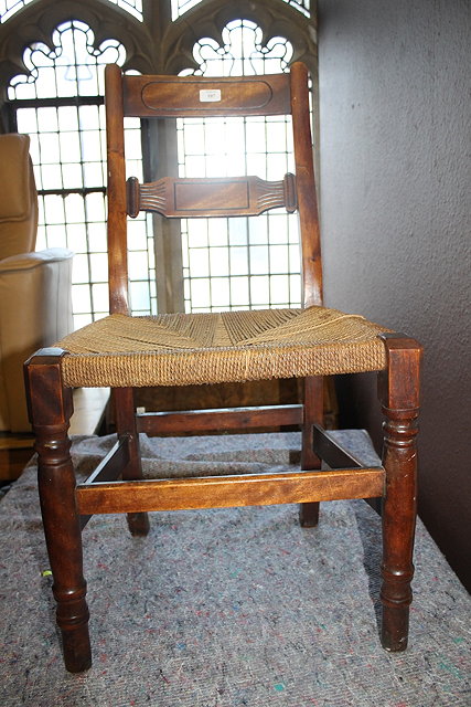 Appraisal: A SET OF FOUR TH CENTURY FRUITWOOD DINING CHAIRS each