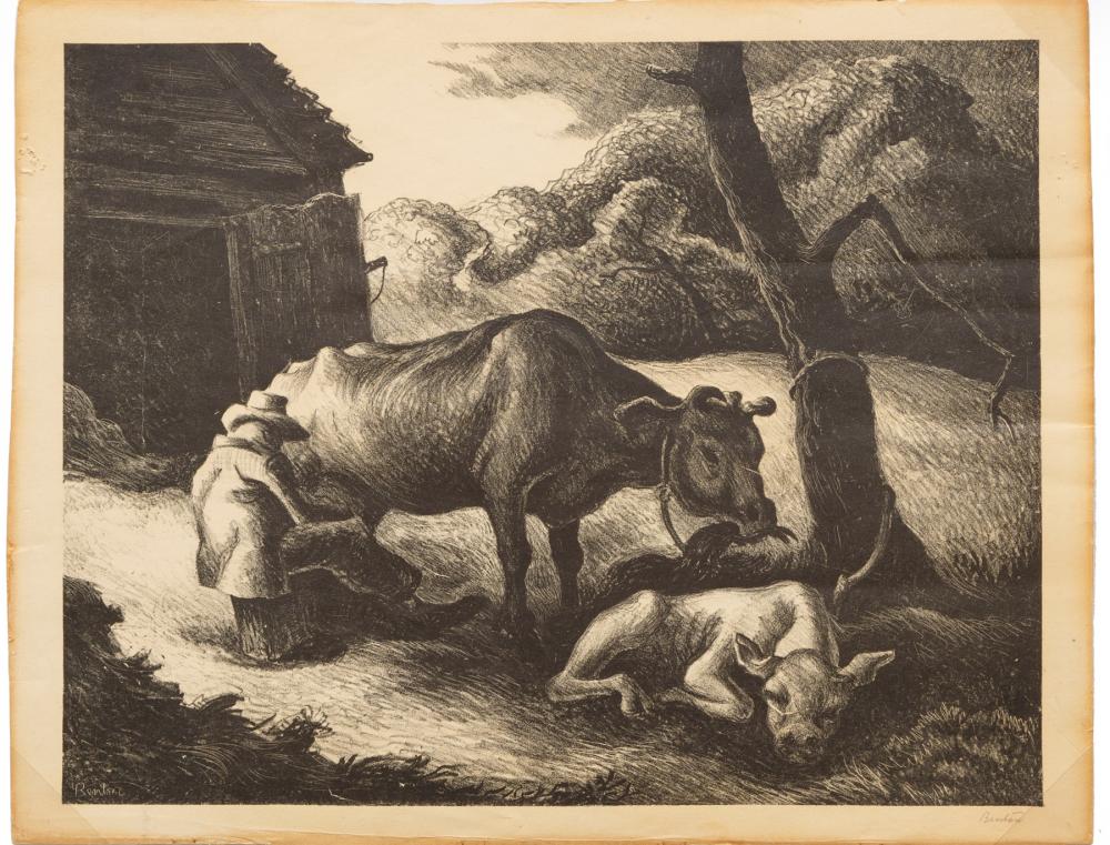 Appraisal: THOMAS HART BENTON AMERICAN - Thomas Hart Benton American -