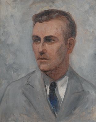 Appraisal: American School Mid- th Century Portrait of a young man