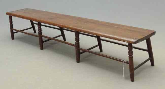 Appraisal: Primitive th c bench '' Length