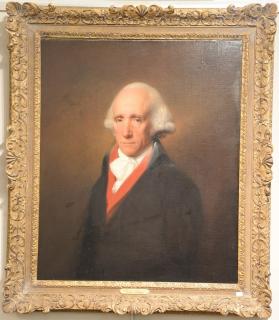 Appraisal: Attributed to Gilbert Charles Stuart - oil on canvas Portrait