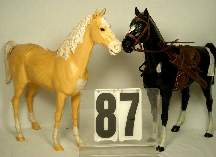 Appraisal: Johnny West Marx Horses boxed inches tall not complete they