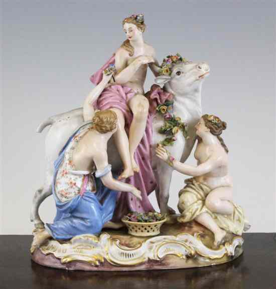 Appraisal: A Meissen group of Europa and the Bull late th