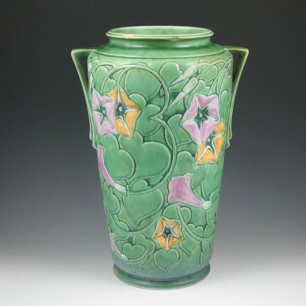 Appraisal: Roseville Morning Glory - floor vase While not the typical