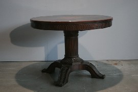 Appraisal: A th Century Northern European inlaid mahogany center table cmdx