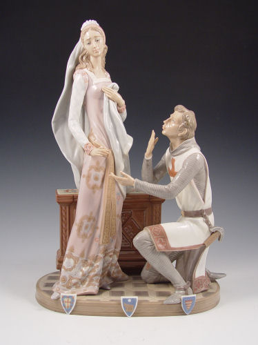 Appraisal: LLADRO PORCELAIN CAMELOT Limited edition of retired in Sculptor Salvador