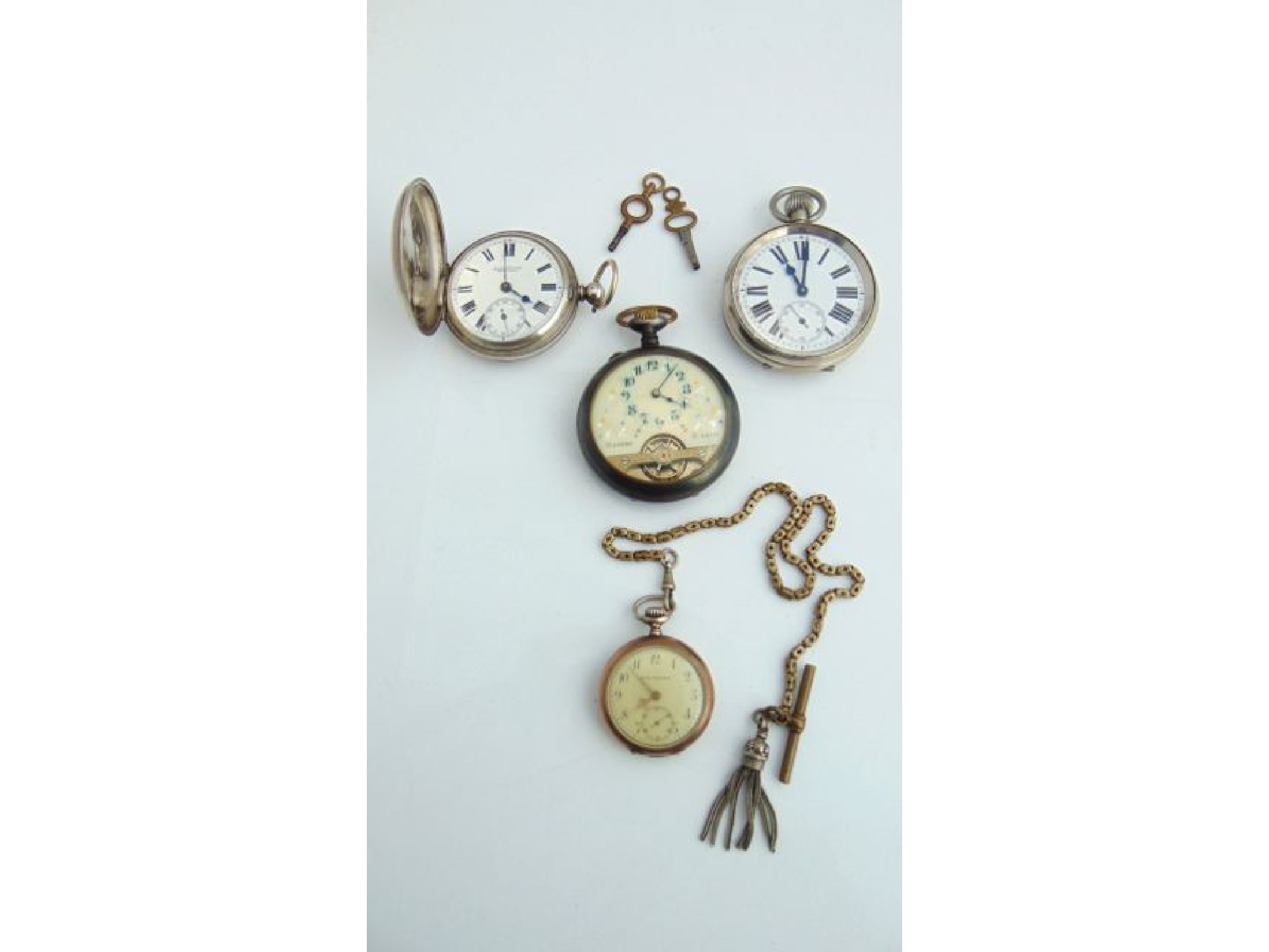 Appraisal: A silver full hunter pocket watch G A Charpie Co