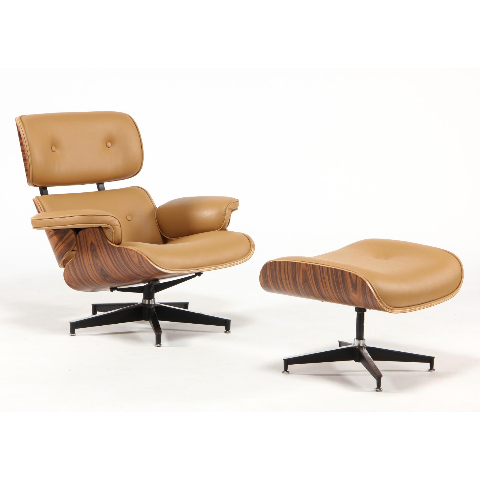 Appraisal: after Charles Eames Lounge Chair and Ottoman late th century