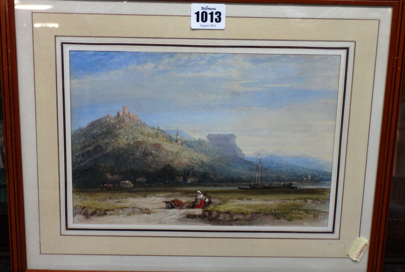 Appraisal: William Wyld - Walhalla watercolour signed and inscribed cm x