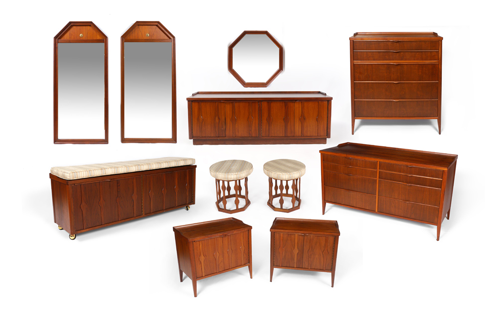 Appraisal: PIECE FOSTER MCDAVID MID CENTURY BEDROOM FURNITURE Manufactured by Tampa