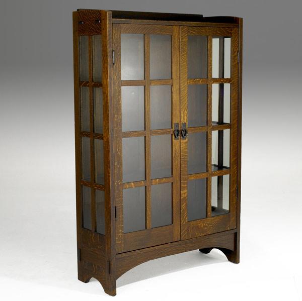 Appraisal: GUSTAV STICKLEYDouble-door china cabinet no Remnants of paper label x