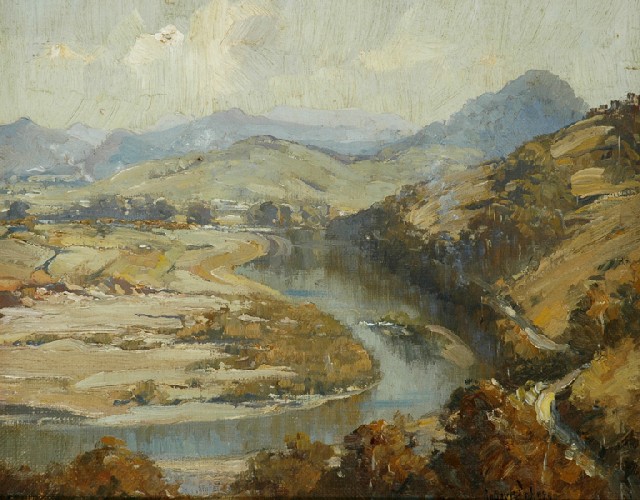 Appraisal: Robert Johnson - Macleay River New South Wales oil on