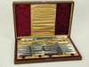 Appraisal: CUTLERY SET - Mahogany cased twenty-nine piece Sheffield mother of