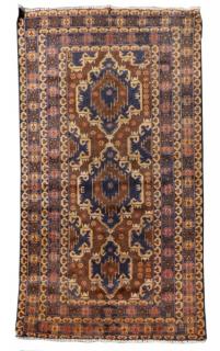 Appraisal: Hand Woven Balouchi Area Rug ' x ' Wool Iran