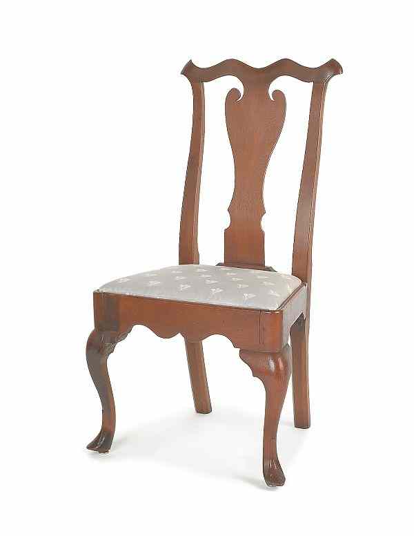 Appraisal: Delaware Valley Queen Anne dining chair ca