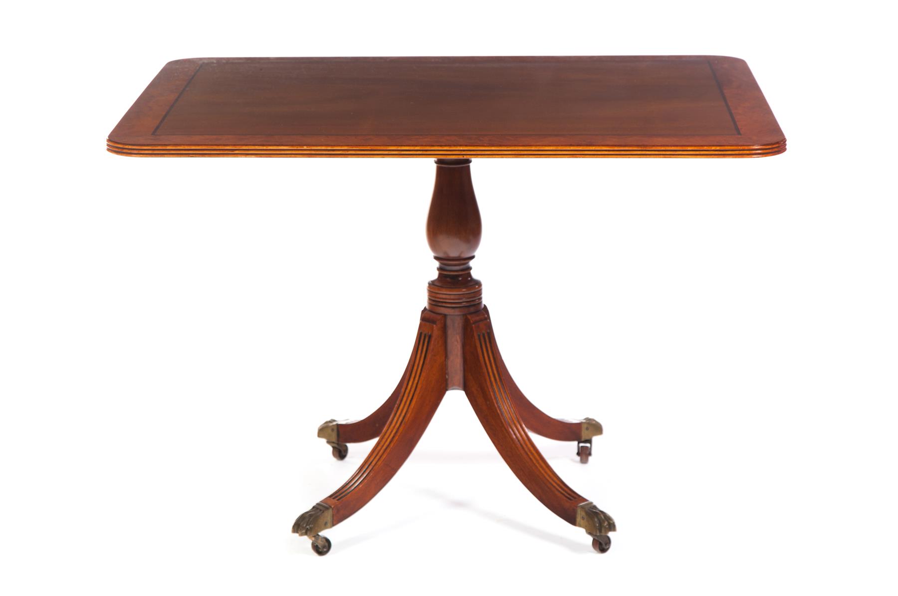 Appraisal: AMERICAN DUNCAN PHYFE-STYLE BREAKFAST TABLE Early th century mahogany Tilt