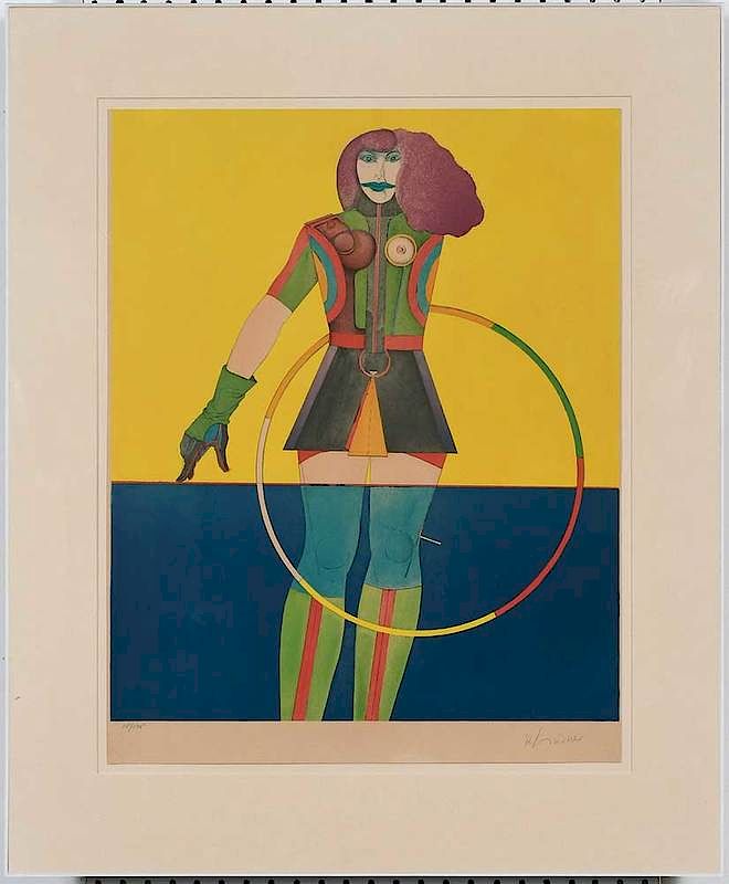 Appraisal: Richard Lindner New York Germany France - Girl With Hoop