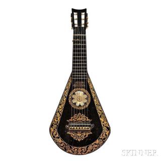 Appraisal: English -string Lute Guitar Edward Light London c no inscribed