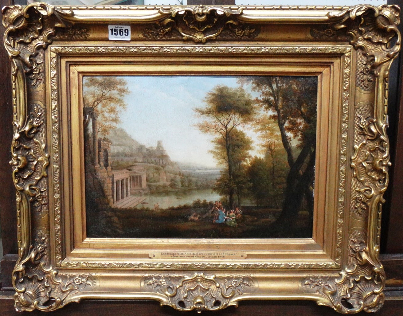 Appraisal: After Claude Lorrain Landscape with the nymphs Egeria and Numa