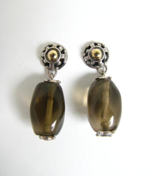 Appraisal: A Pair of John Hardy Sterling K Yellow Gold Dangle