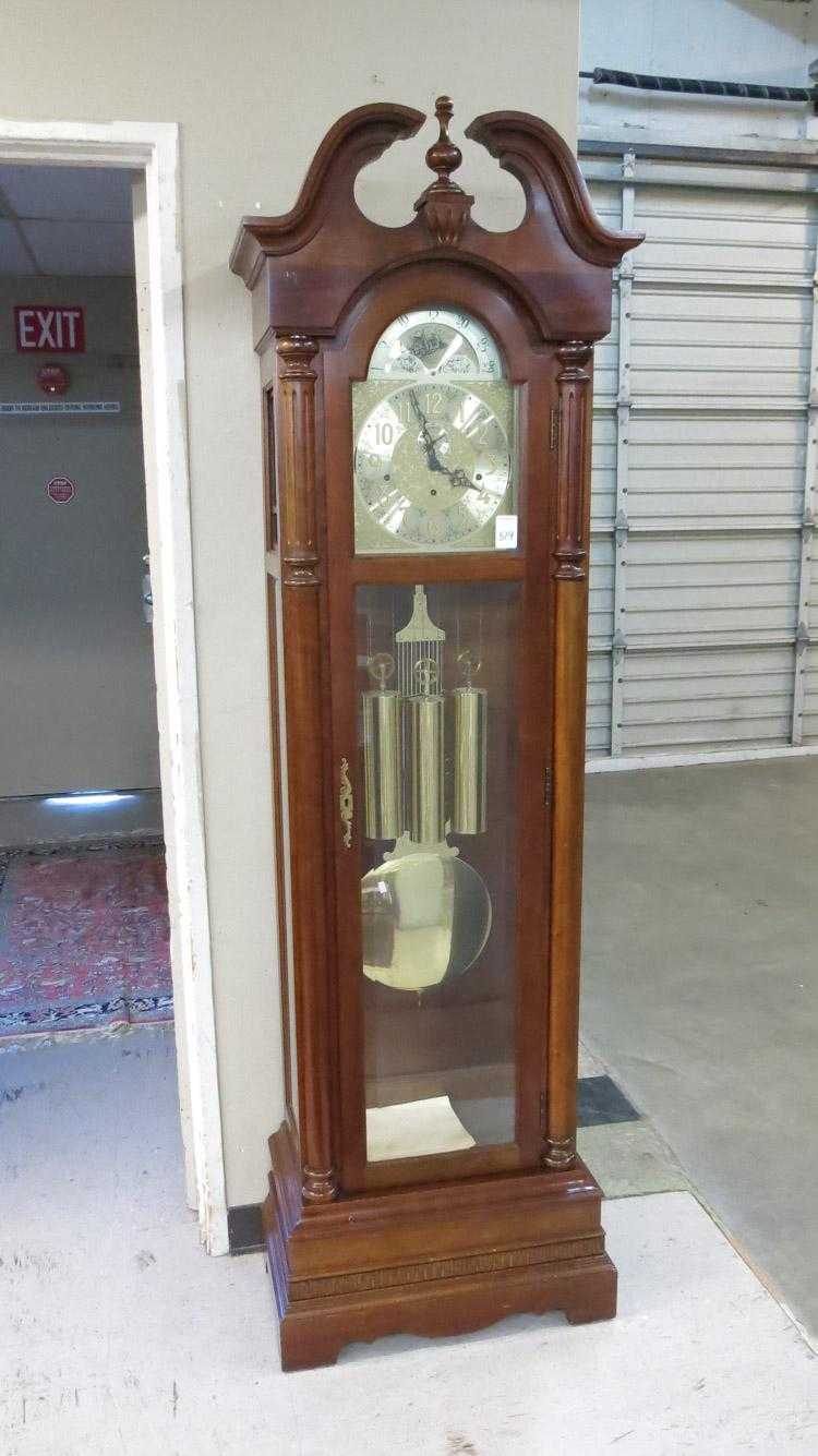 Appraisal: RIDGEWAY TALL CASE FLOOR CLOCK Ridgeway Clock Co Zeeland Michigan