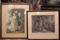 Appraisal: Two Decorative Works After Gainsborough Landseer Early th Century Morning