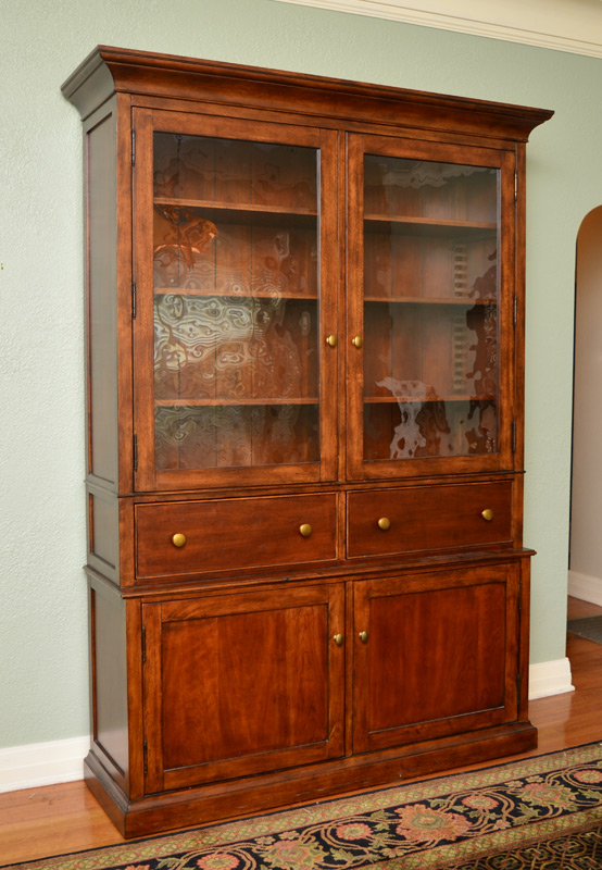 Appraisal: BOOKCASE CHINA CABINET MARTHA STEWART MADE BY BERNHARDT FURNITURE A